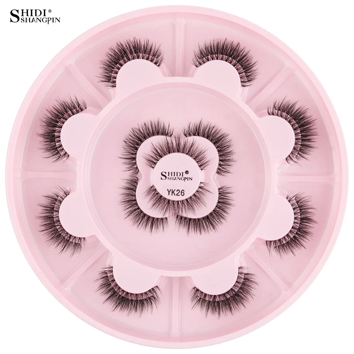 SHIDISHANGPIN 5/10Pairs False Lashes Cat Eye Eyelashes Eyelash Extension 3D Mink Half Lashes Natural Makeup faux Cils maquiagem - Blinksy
